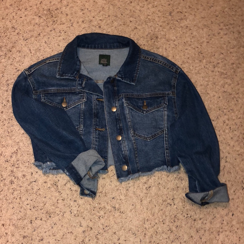 Cropped jean jacket